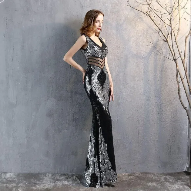 Vestido de noche largo elegante de moda Kehlani