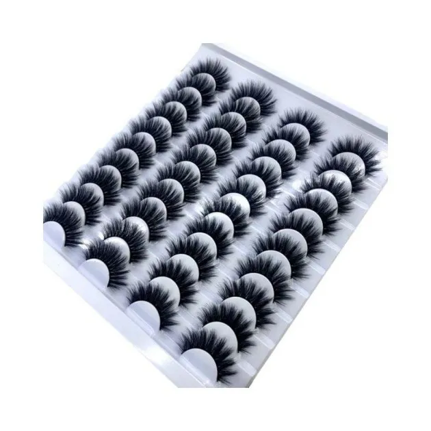 Pares de pestañas postizas de 8-25 mm 100 Mink Eyelashes Mink
