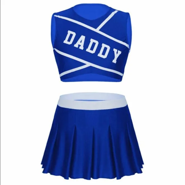 cheerleader cosplay kostuum Pailletten minirok Fancy Dress